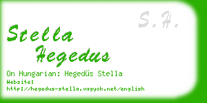 stella hegedus business card
